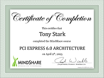 Course completion certificate